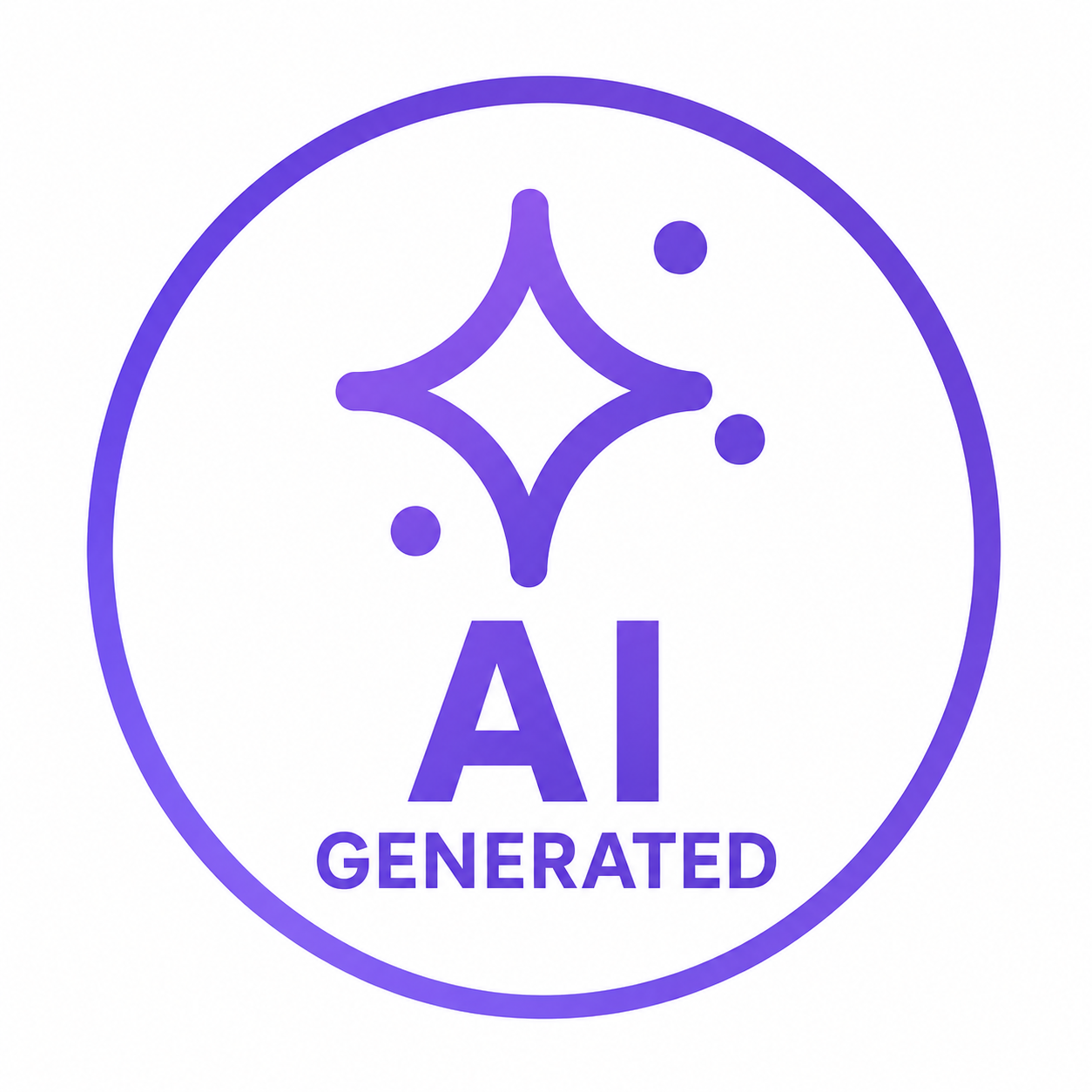 AI Generated circle badge