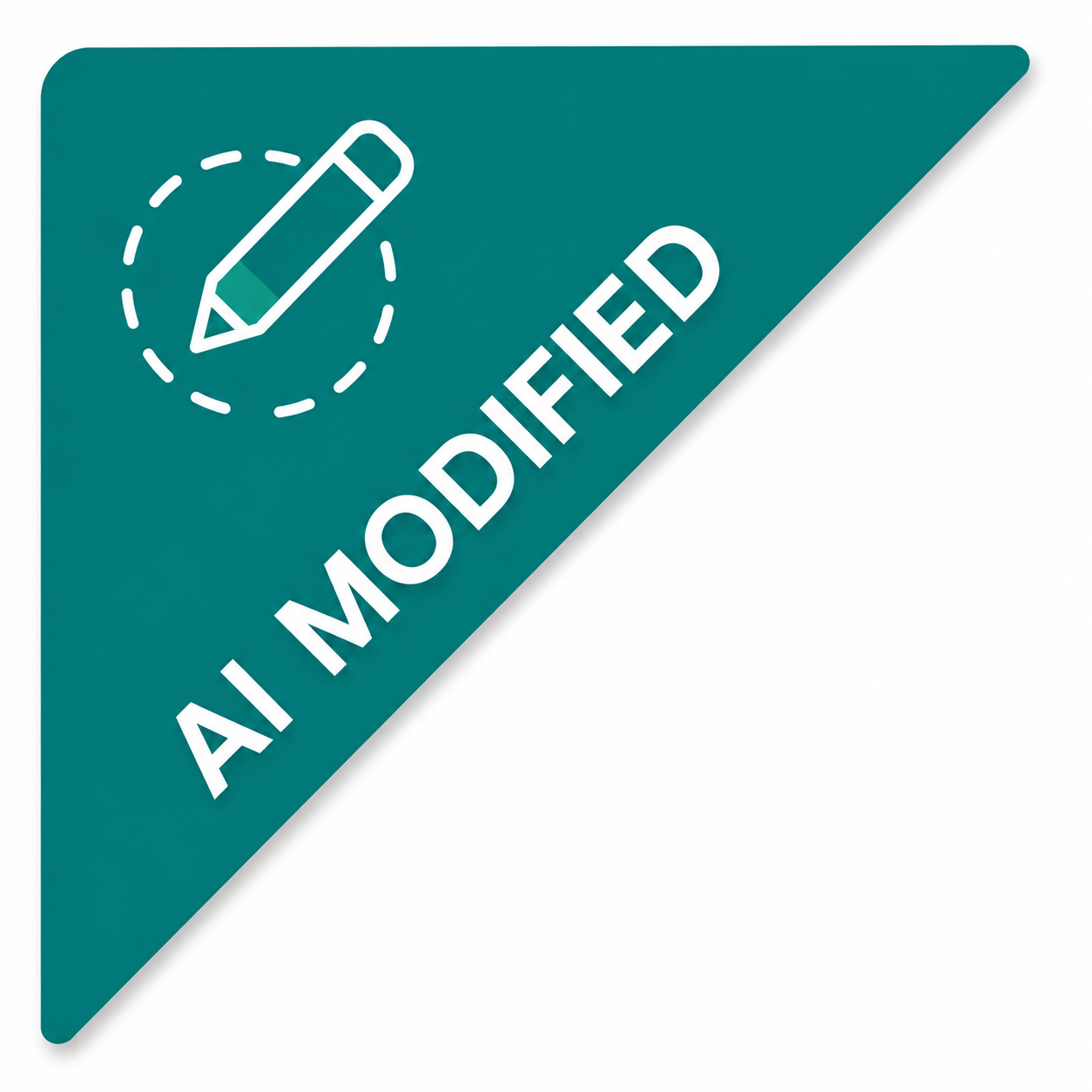 AI Modified corner sticker