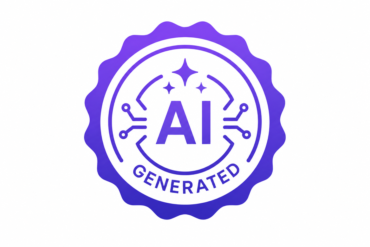AI Generated seal badge